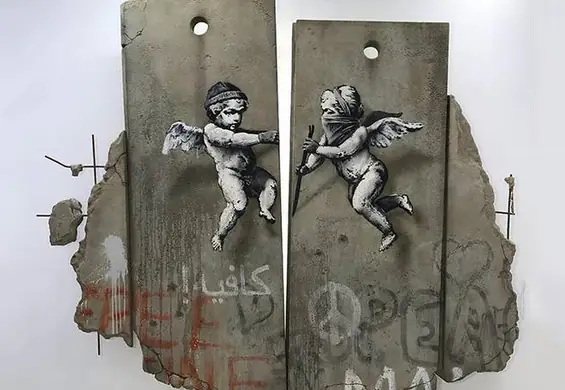 Banksy znów zaskakuje. Godzinami stali w kolejce po plakat, teraz dostępny jest za darmo w internecie