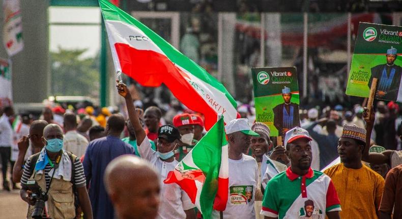 Peoples Democratic Party (PDP) supporters. [The Cable]