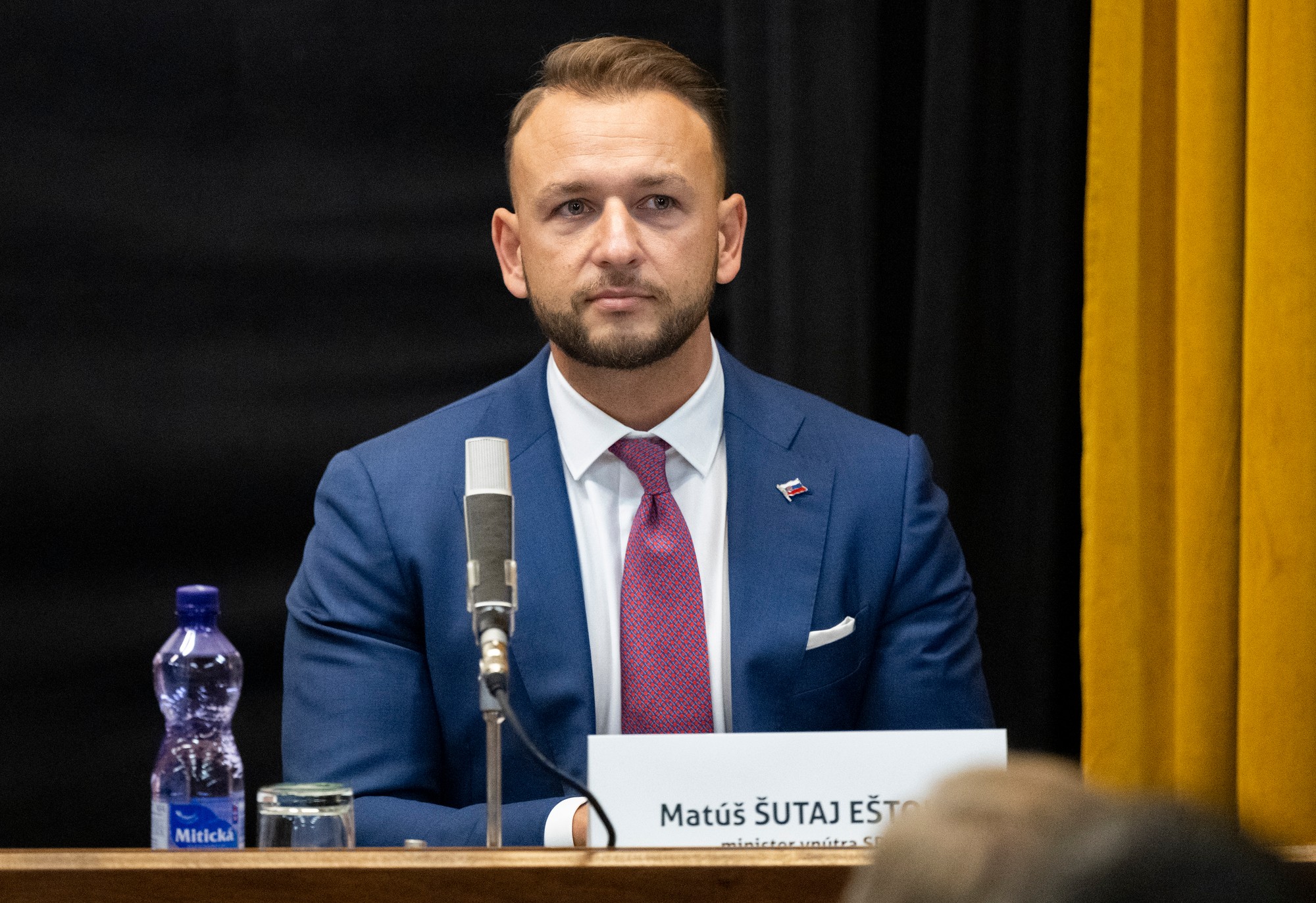 Minister vnútra SR Matúš Šutaj Eštok (Hlas-SD).