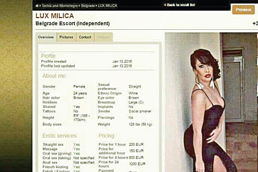 Fotografija ukradena sa Fejsbuka, pa iskorišćena na sajtu za elitnu prostituciju