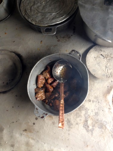 Kuchnia kreolska w restauracji nieopodal wodospadu 'El Nicho'.