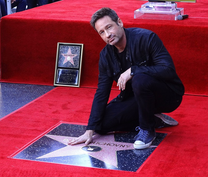 David Duchovny otrzymał na słynnej hollywoodzkiej Alei Sław w Los Angeles gwiazdę numer 2572. Popularnemu aktorowi podczas uroczystości towarzyszyli przyjaciele – twórca "Z Archiwum X" Chris Carter i aktor Garry Shandling oraz tłumy wielbicieli.