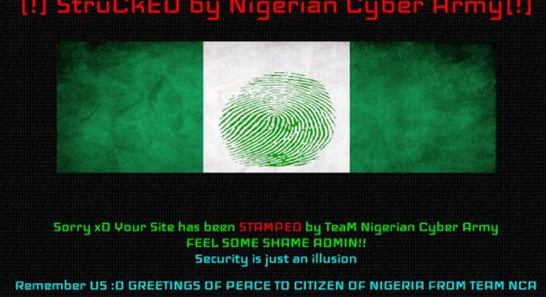INEC Hacked Website