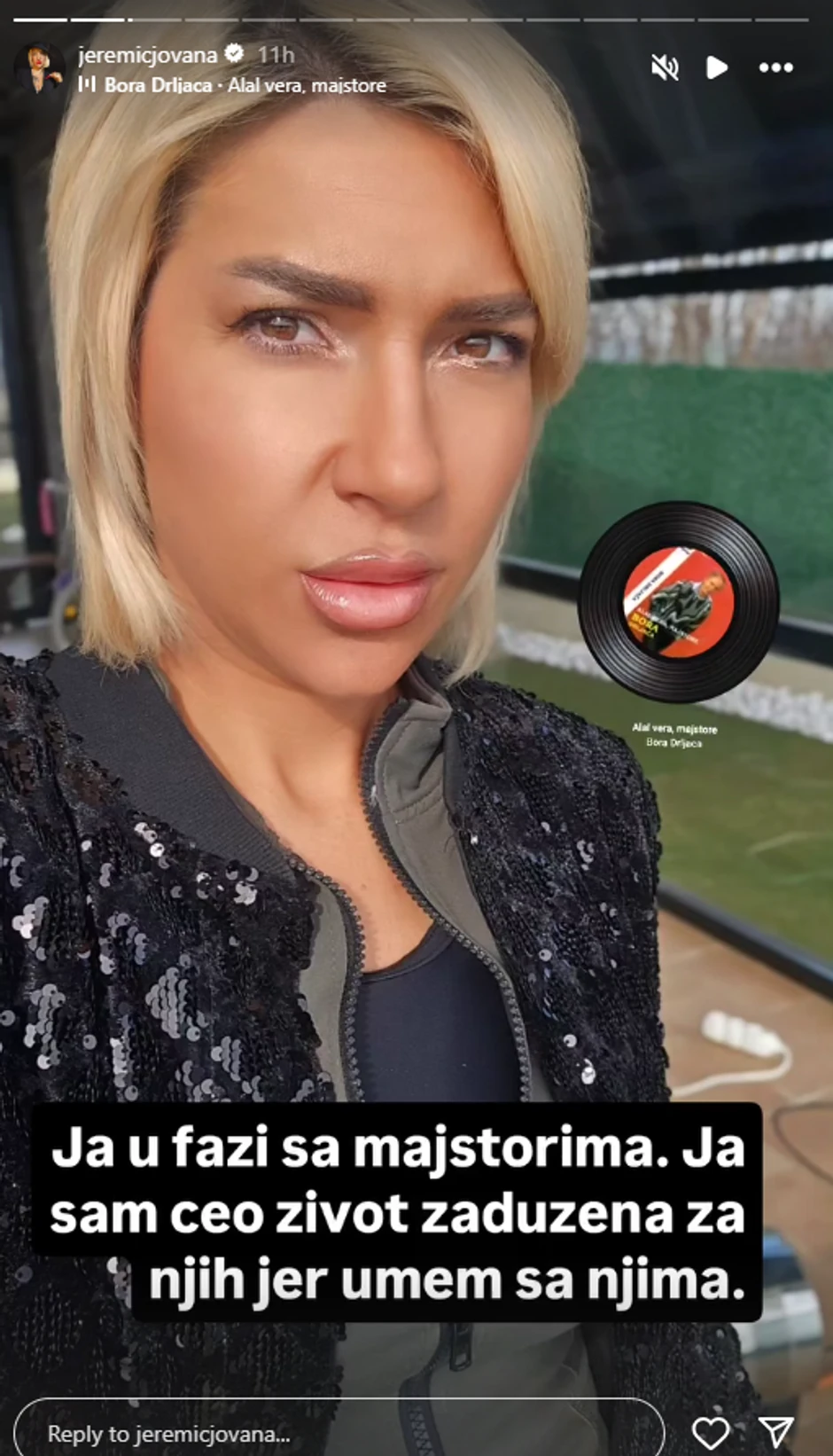 Jovana Jeremić, objava