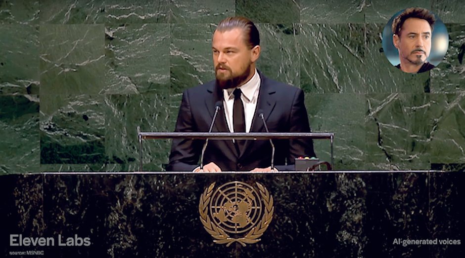 Leonardo DiCaprio mówiący głosem Roberta Downeya Jr.? Albo Steve’a Jobsa? Albo Kim Kardashian? Eleven Labs wykorzystało słynne przemówienie znanego  hollywoodzkiego aktora, aby pokazać, że to nie jest science fiction, tylko nieodległa przyszłość.