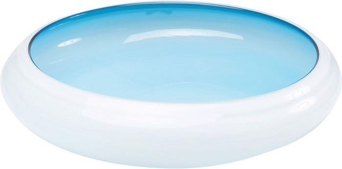 Hellblaue «Sunday»-Schale aus Glas von Kare Design für 148 Franken, via Galaxus.