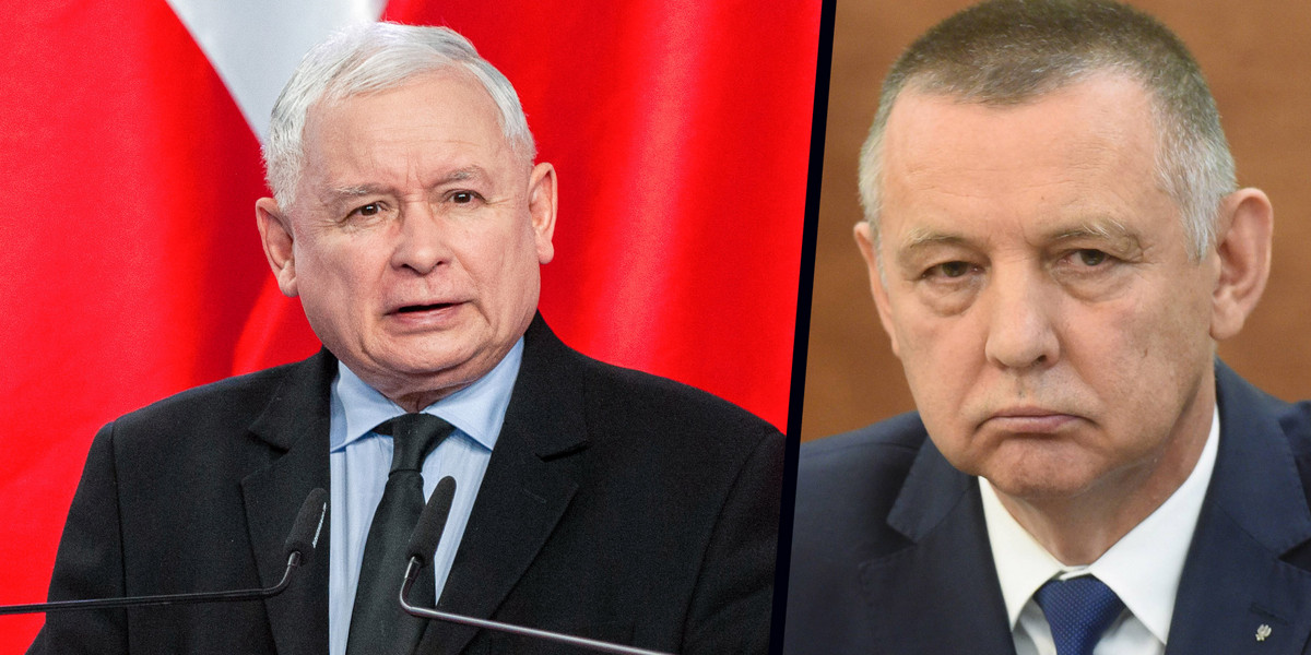 Jarosław Kaczyński i Marian Banaś.