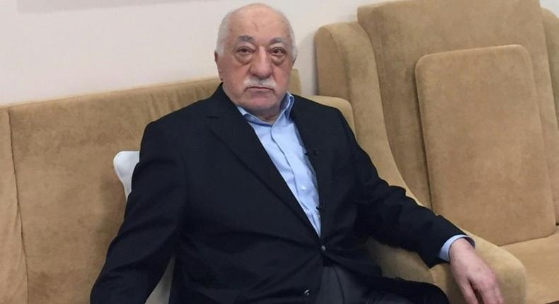 US-based Turkish cleric and Erdogan foe Fethullah Gulen -- shown here in July 2016 at his residence in Saylorsburg, Pennsylvania -- has blasted Erdogan's government for its witch hunt of his followers