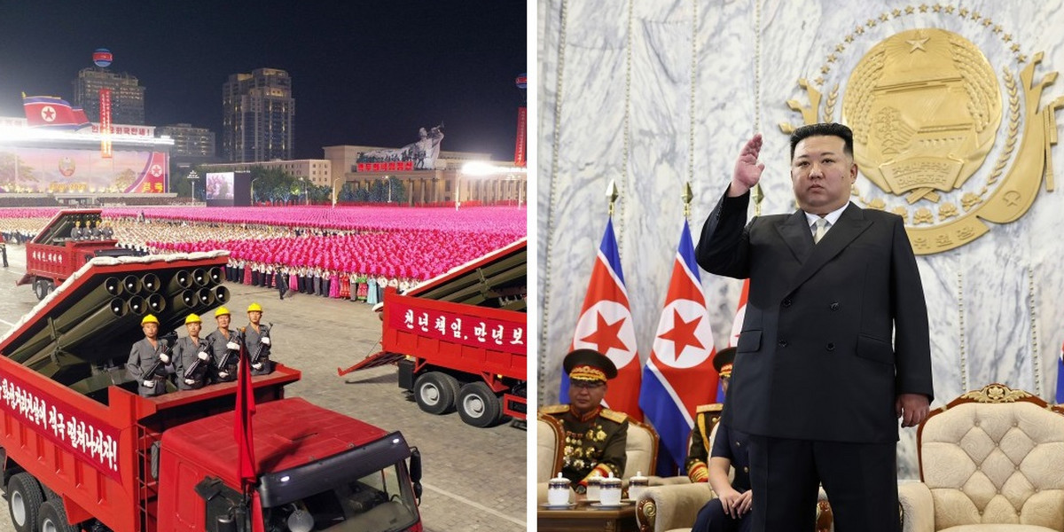 Kim Dzong Un zorganizował wojskową paradę w Pjongjangu