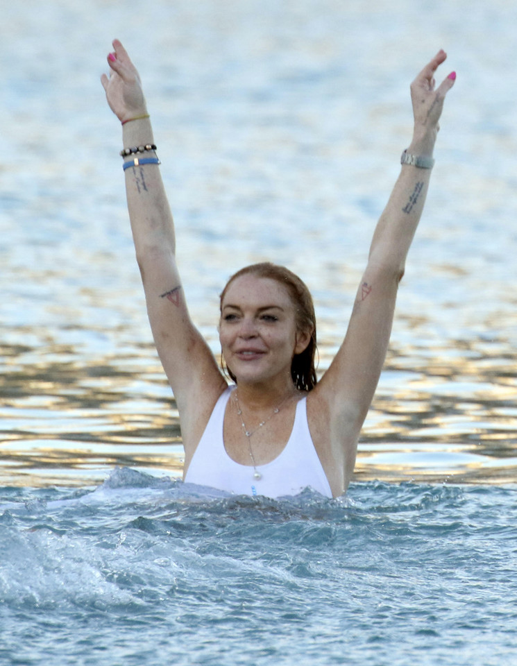 Lindsay Lohan na wakacjach