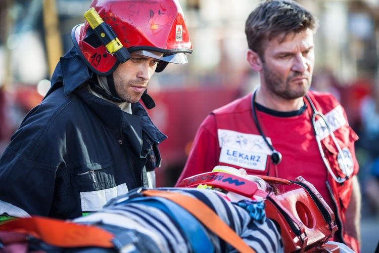 Strażacy / Fot. Grzegorz Gołębiowski/PROFILM
