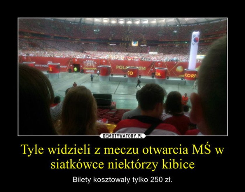 Skandal na meczu otwarcia siatkarskiego mundialu! Fani zapłacili za bilety a nic nie widzieli!