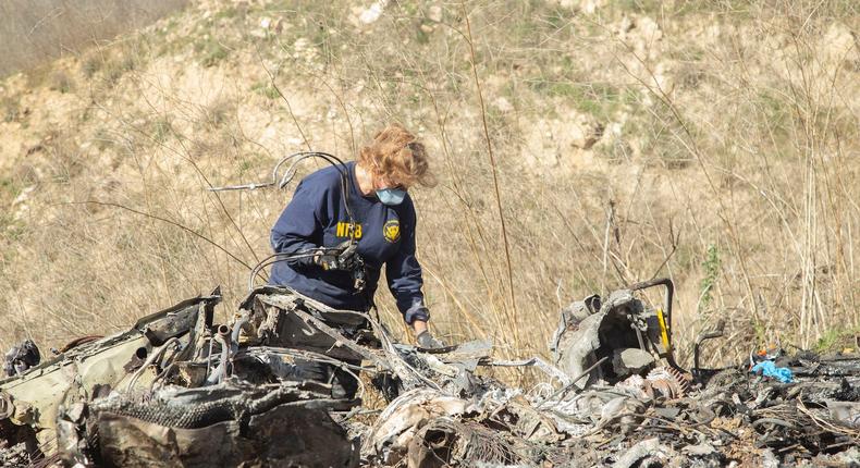 Kobe bryant helicopter crash NTSB investigation