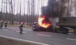 Zakleszczony kierowca spłonął żywcem