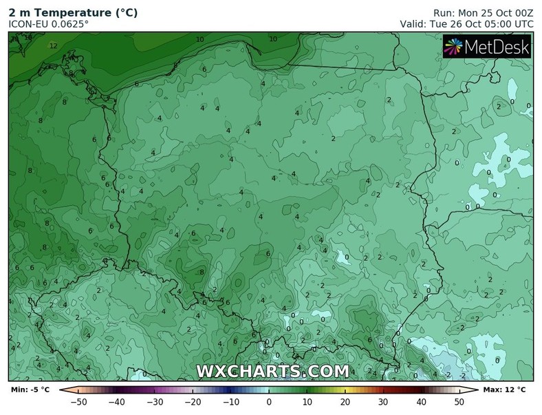 W nocy pojawią się przymrozki