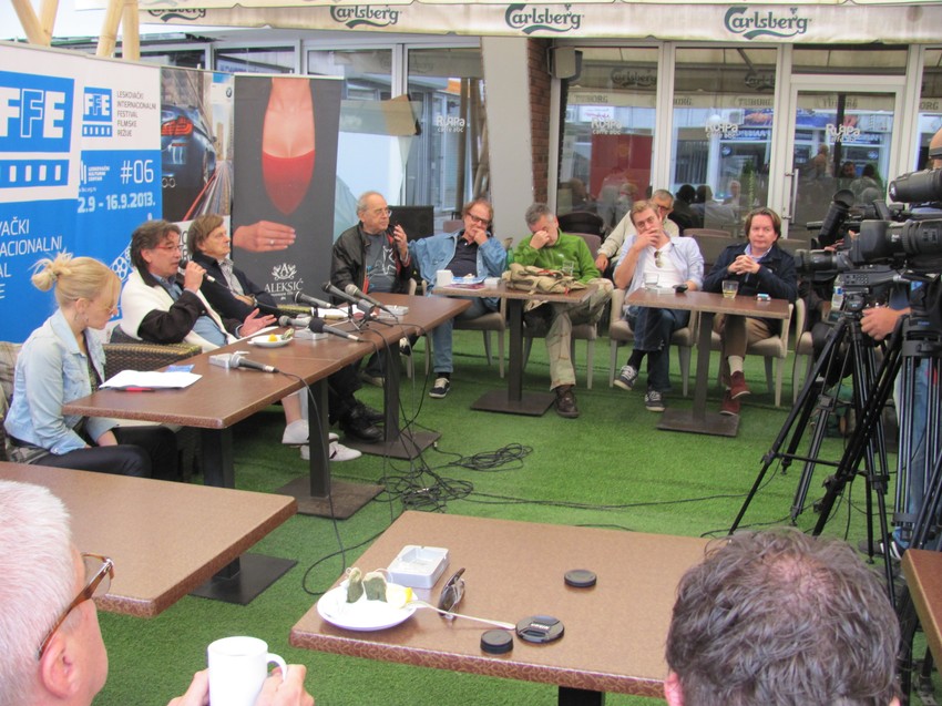 Reditelji na zajedničkoj konferenciju u okviru Filmskog festivala u Leskovcu