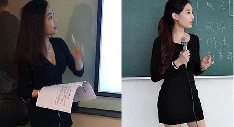 Students simply can’t concentrate when this sexy lecturer steps in the lecture hall