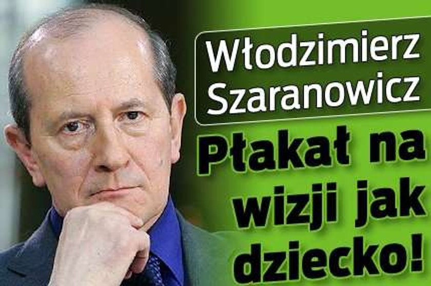 Szaranowicz płakał na wizji jak dziecko! WIDEO!