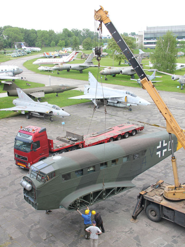 Ju52 w Muzeum Lotnictwa w Krakowie. Takim samolotem podróżował Adolf Hitler