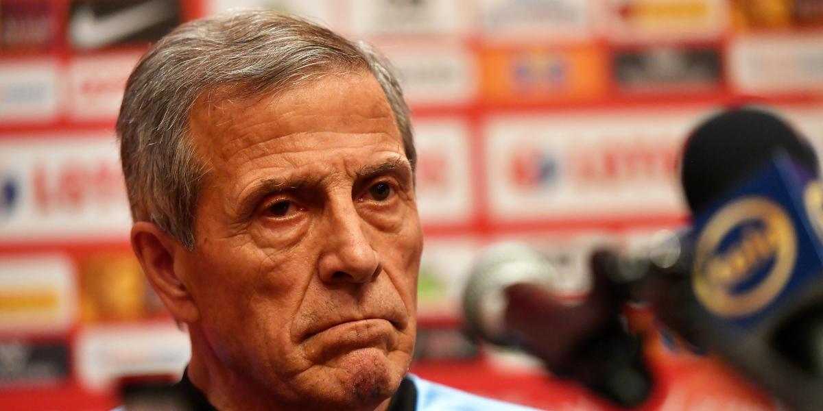 Oscar Tabarez, trener reprezentacji Urugwaju, rozbawił ...