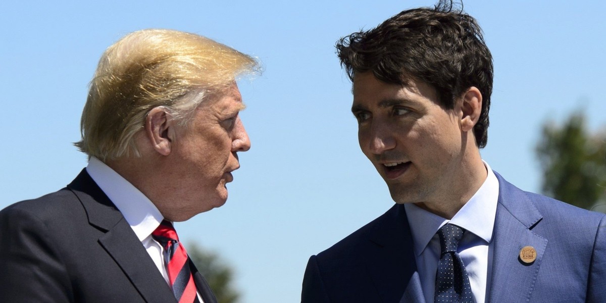 Relacje między Donaldem Trumpem i Justinem Trudeau są napięte