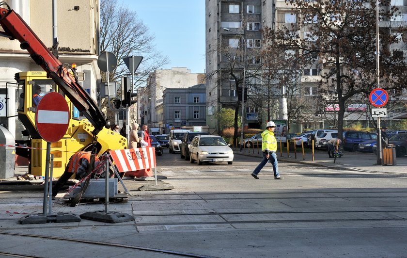 skrzyżowanie Piotrkowskiej i Wigury