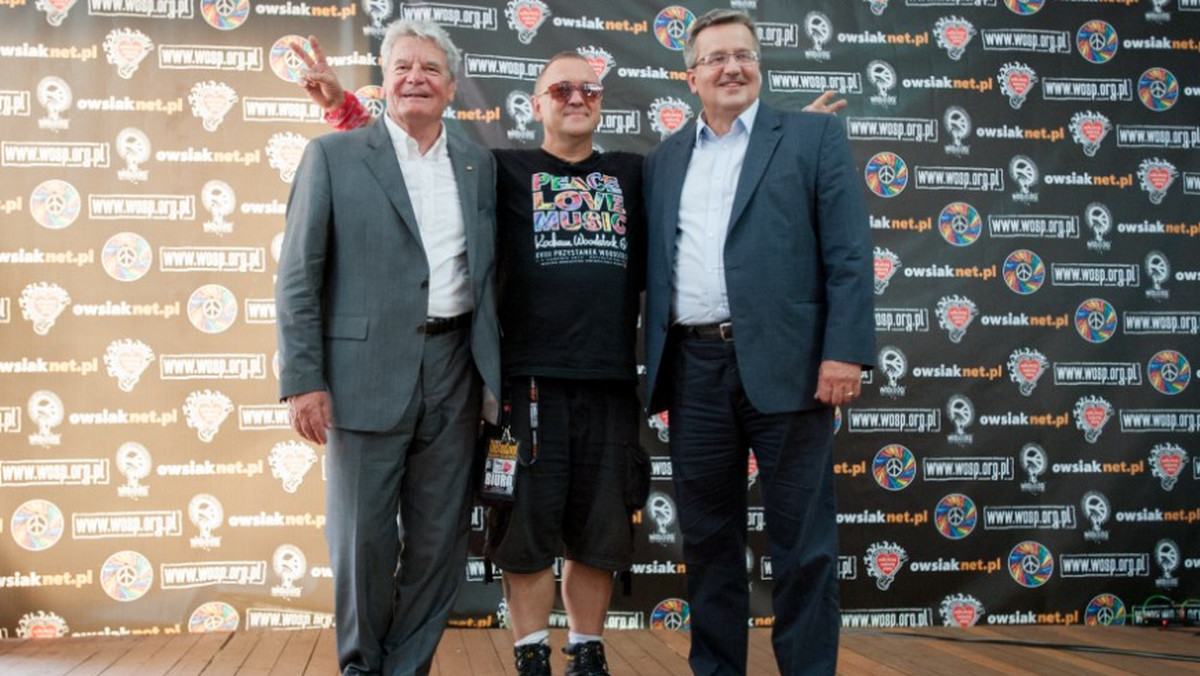 Prezydent Polski Bronisław Komorowski i Prezydent Niemiec Joachim Gauck na Przystanku Woodstock 2012 (fot. Robert Grablewski / wosp.org.pl)