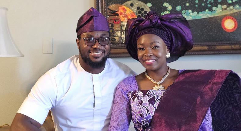 Temitayo Ayantayo MD and his fiancée