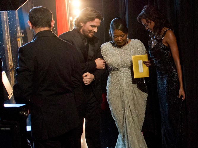 Christian Bale i Octavia Spencer za kulisami