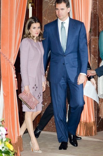 Księżna Letizia i książę Filip