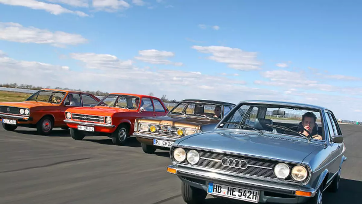 Te wspaniałe lata siedemdziesiąte: Audi 80 GL VW Passat Opel Ascona 1.6 Ford Taunus 1600 GXL