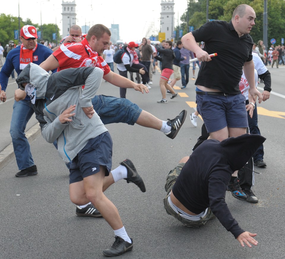 Starcia przed meczem Polska-Rosja, fot. PAP/Andrzej Hrechorowicz