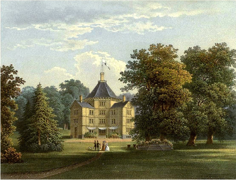 Posiadłość Radziwiłłów w Antoninie, ok. 1850 r.