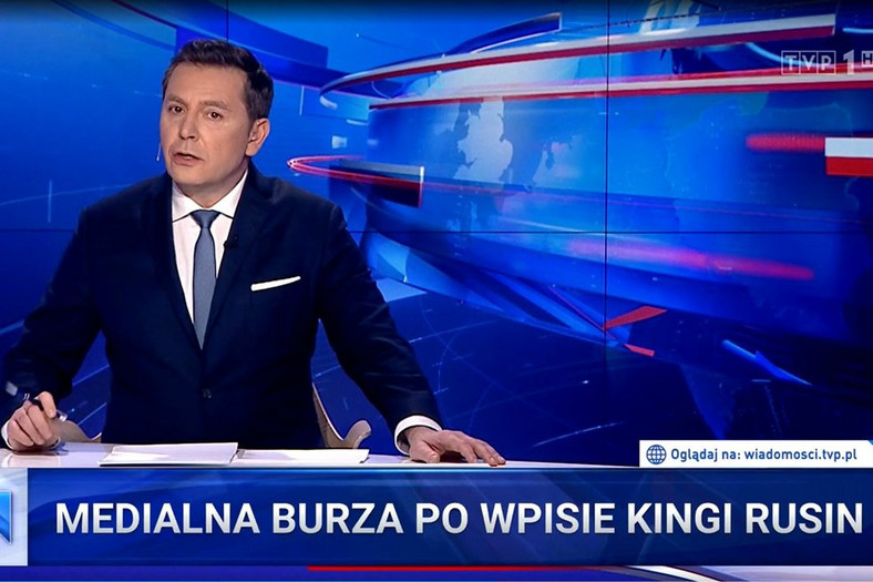 "Wiadomości TVP": kadr z programu
