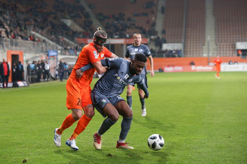 Pilka nozna. Ekstraklasa. Zaglebie Lubin - Legia Warszawa. 25.11.2018