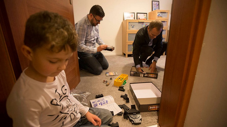 Donald Tusk z witytą u państwa Sochockich