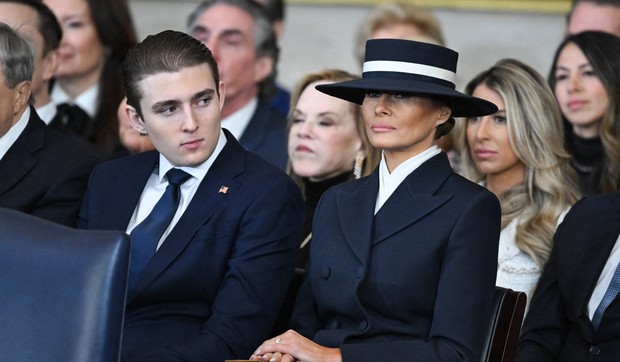 Baron i Melanija Tramp