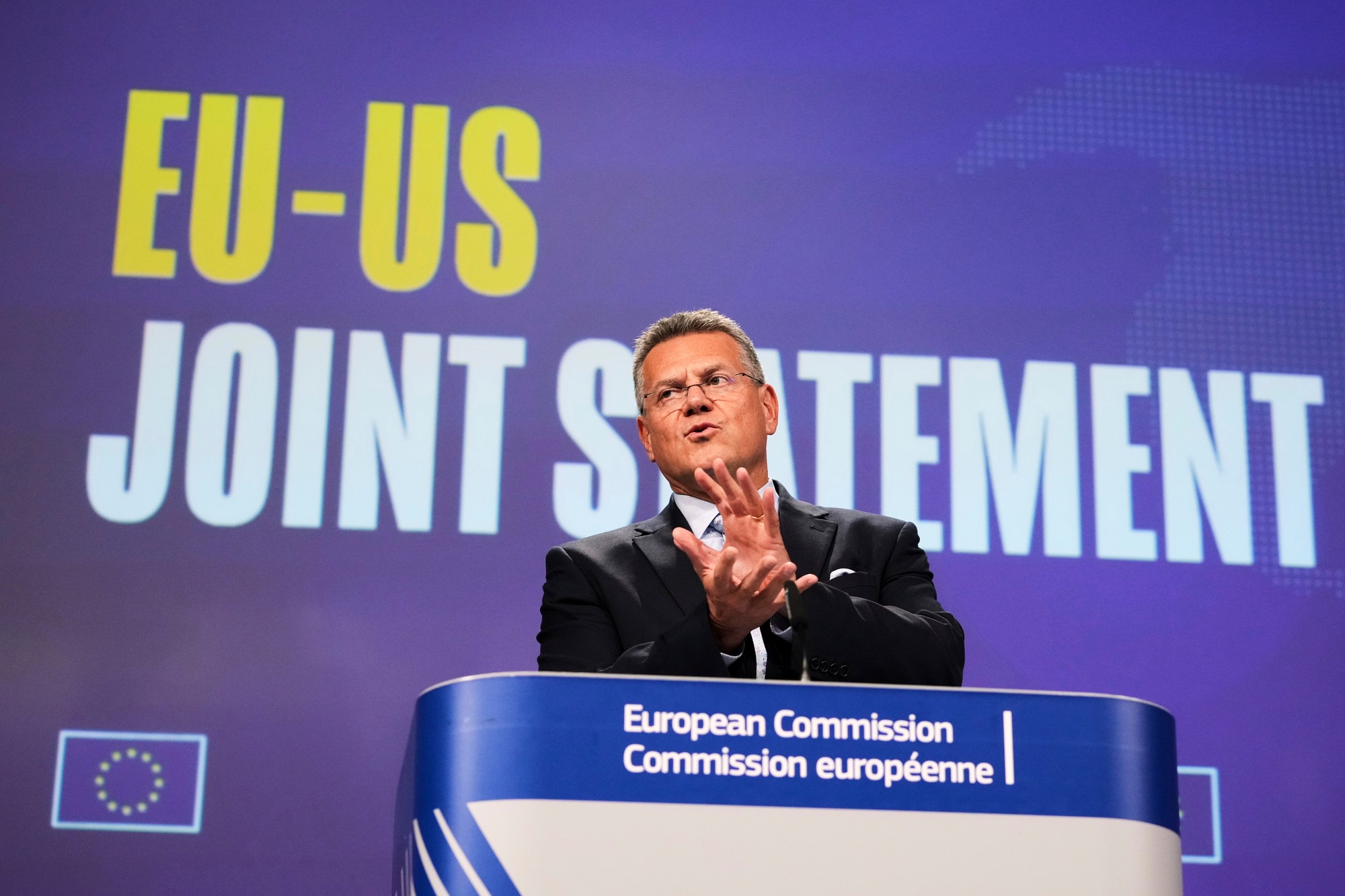 Európsky komisár pre obchod a hospodársku bezpečnosť Maroš Šefčovič.