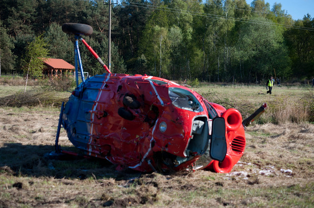 Śmigłowiec rozbił się podczas próby lądowania. 7 osób w szpitalu