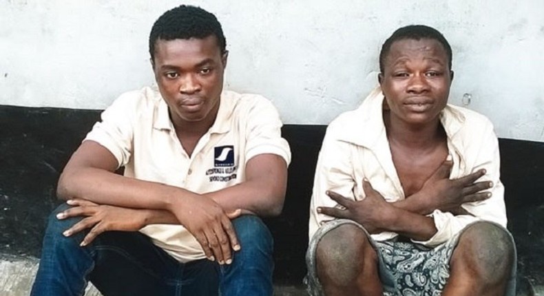 The suspects, Yusuf lawal and Taju Alabi