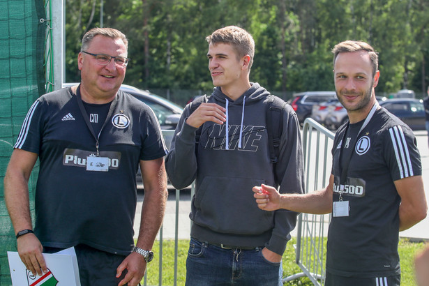 Trening Legii, w środku Maik Nawrocki