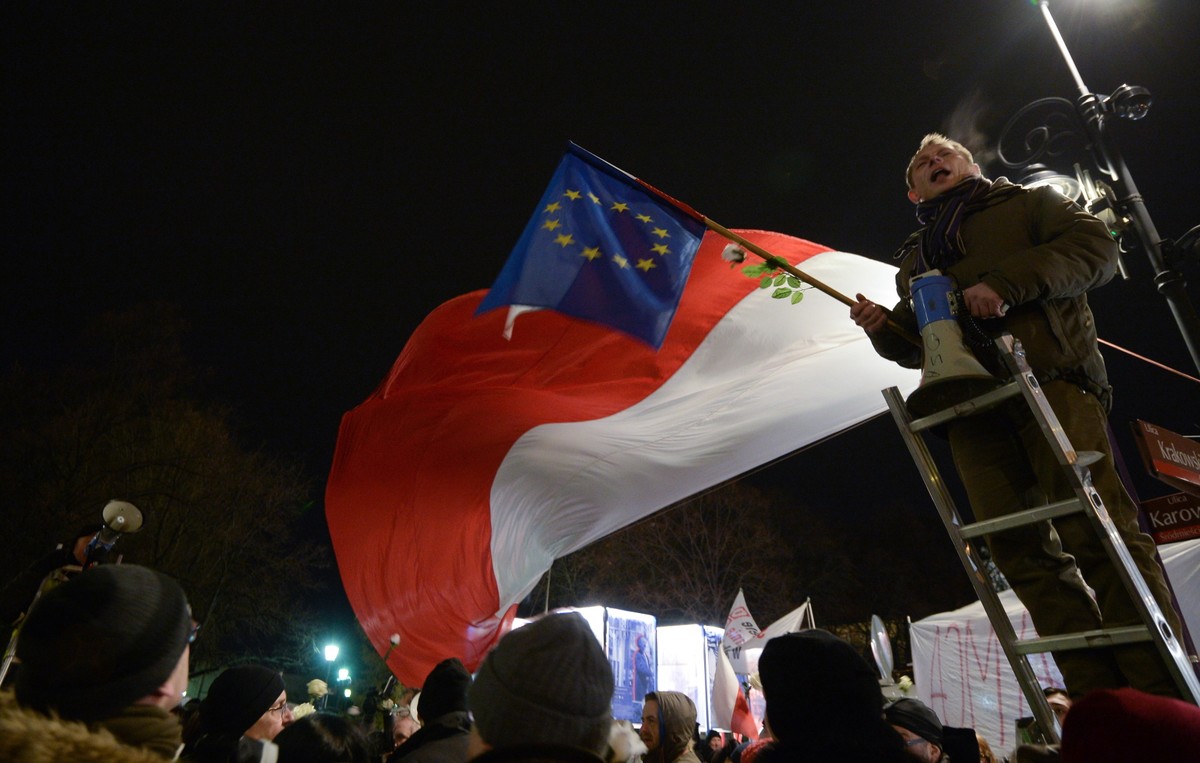 Uczestnicy kontrmanifestacji
