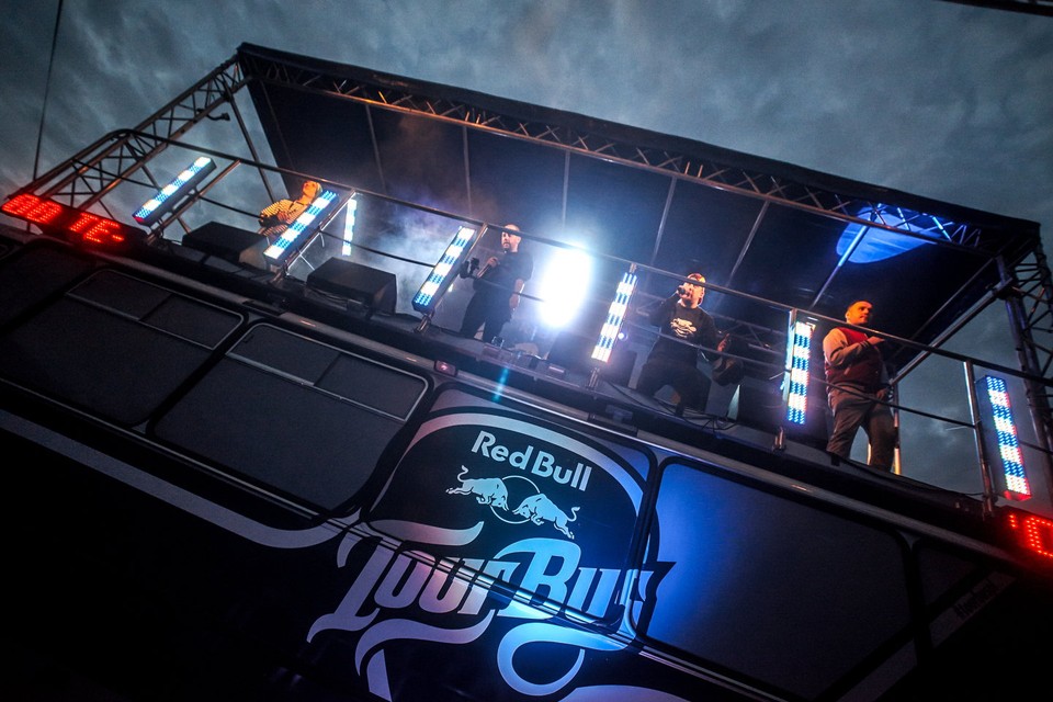 Red Bull Tour Bus