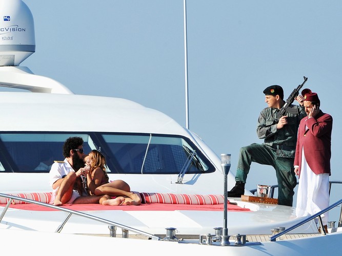 Sacha Baron Cohen i Elisabetta Canalis