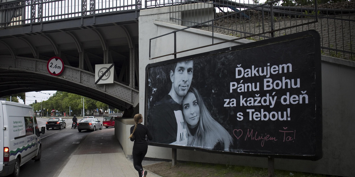 Dusan Kuciak wyznał miłość na billboardzie żonie Lucii Kuciakovej