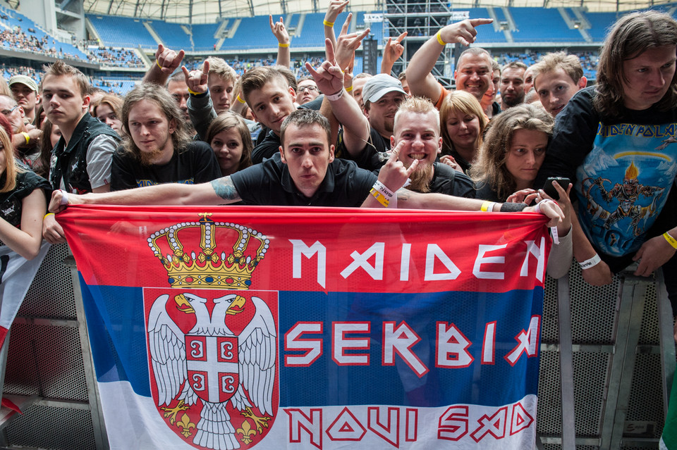 Publiczność na koncercie Iron Maiden w Poznaniu