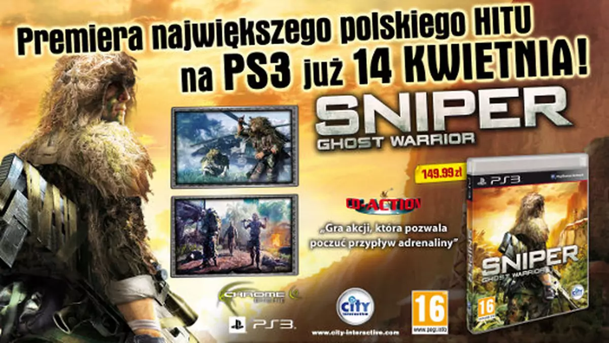 Sniper: Ghost Warrior na PS3 uderzy 14 kwietnia