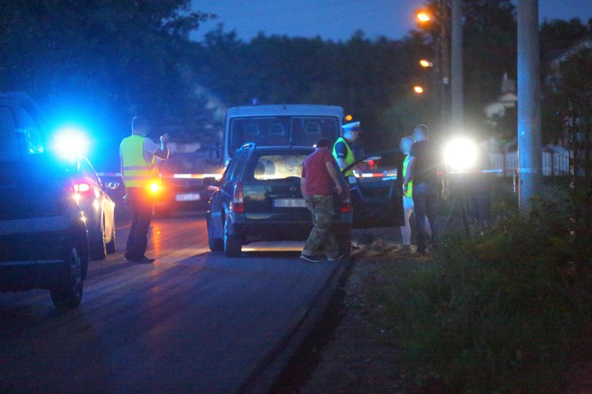 Miejsce wypadku w Będzelinie pod Koluszkami