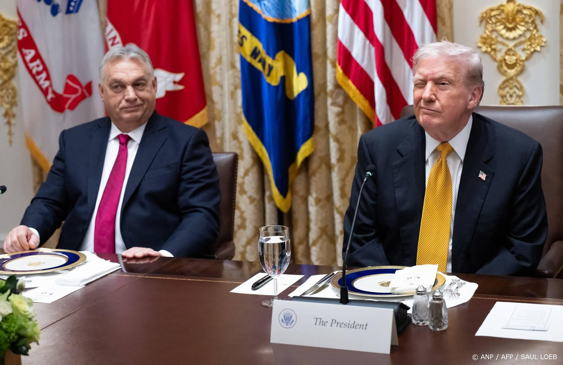 Trump noemt Orbán 'sterke leider' terwijl die Europa blokkeert op Rusland