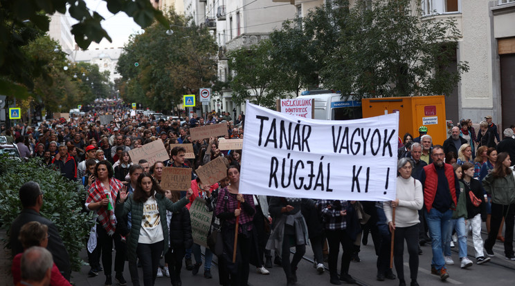 Tanárok százai nem veszi fel a munkát hétfő reggel / Fotó: Czerkl Gábor